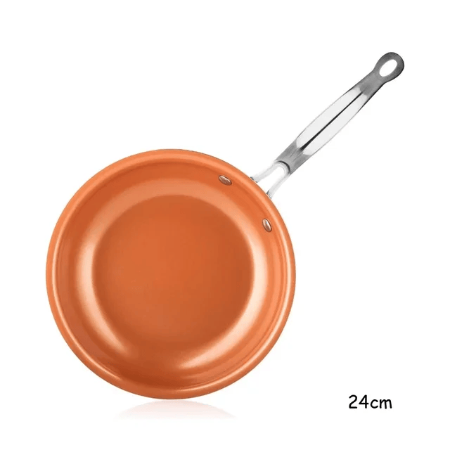Stainless steel wok with non-stick coating