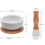 Mortier et pilon de cuisine en porcelaine - UstensilesCulinaires