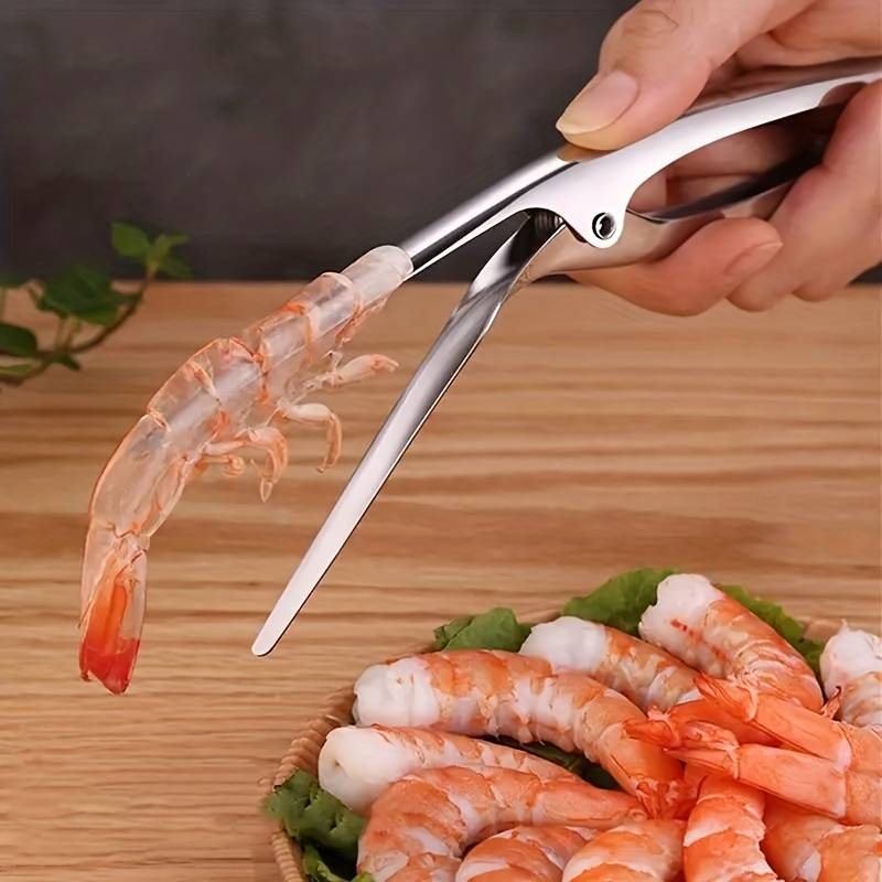Éplucheur de crevettes en acier inoxydable