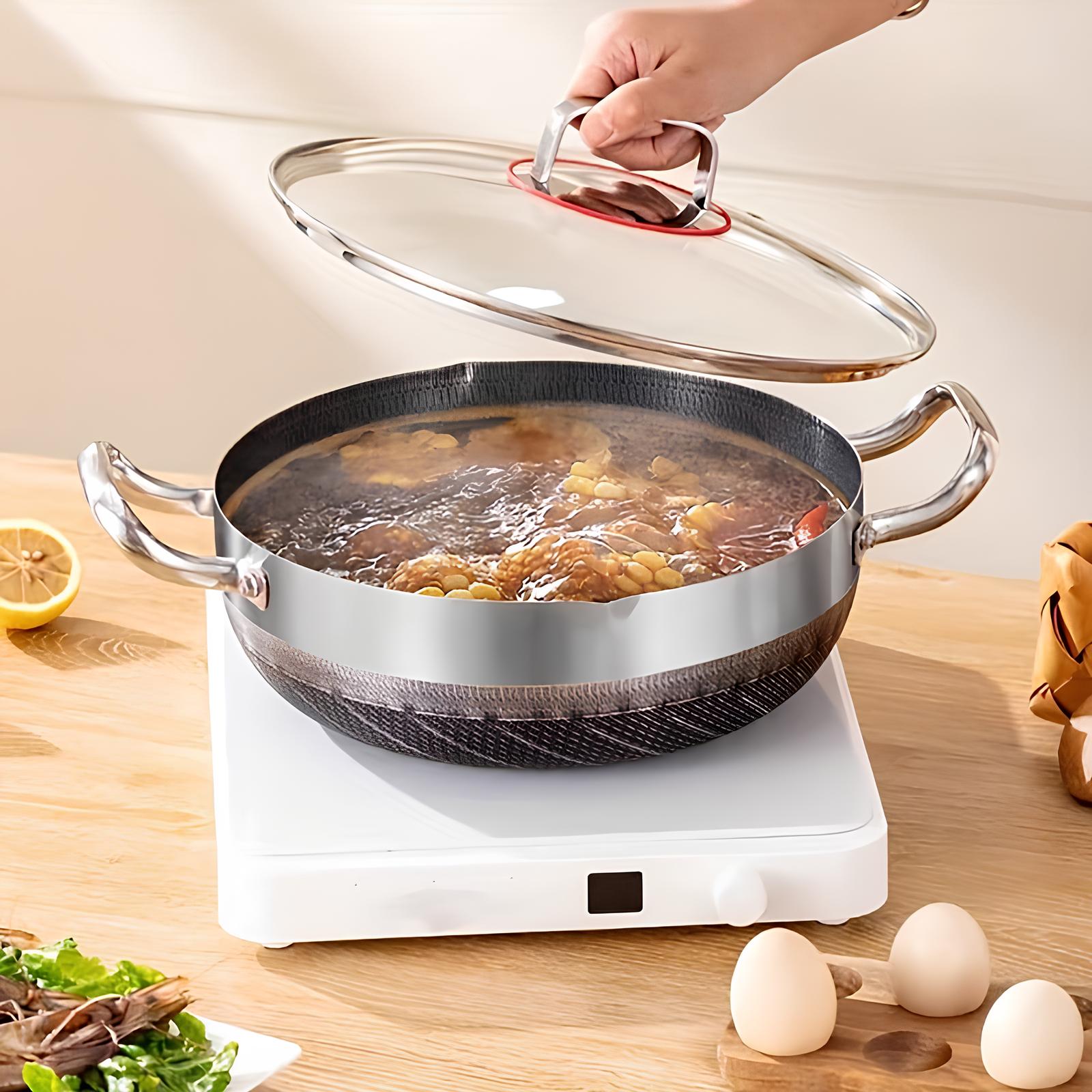 Sauteuse en Acier Inoxydable à 5 épaisseurs - UstensilesCulinaires