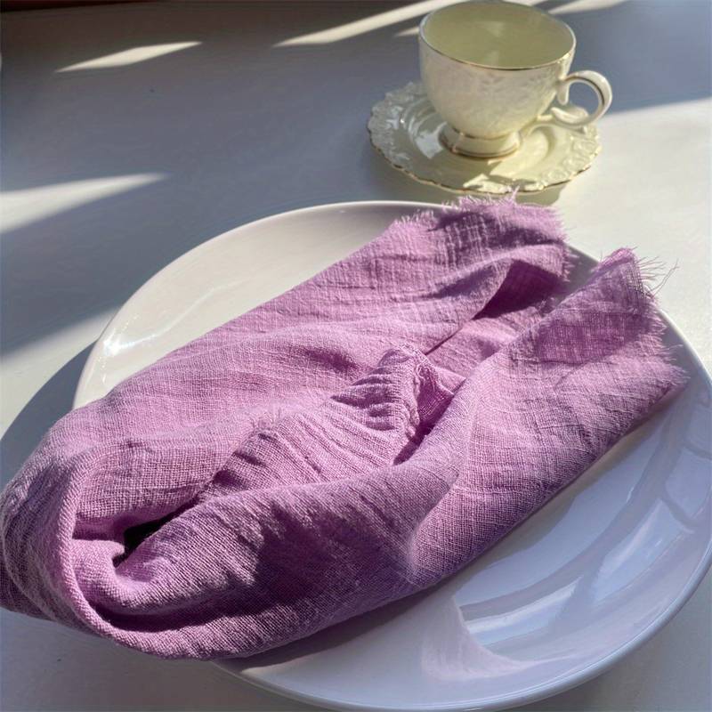 Raw bamboo cotton table napkin