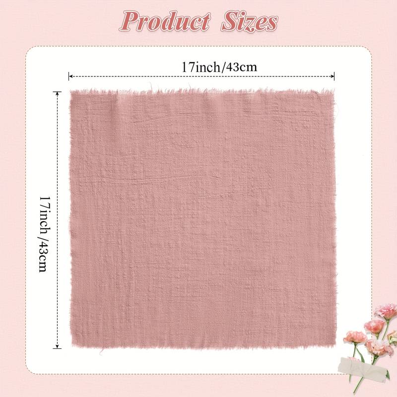 Raw bamboo cotton table napkin