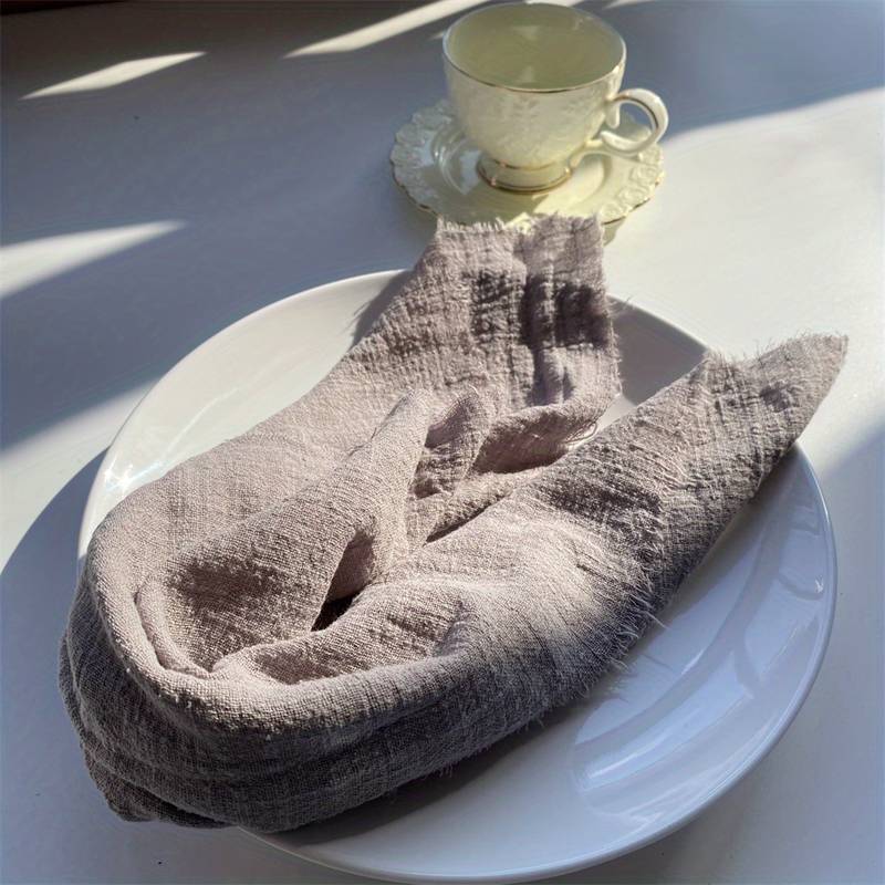 Raw bamboo cotton table napkin