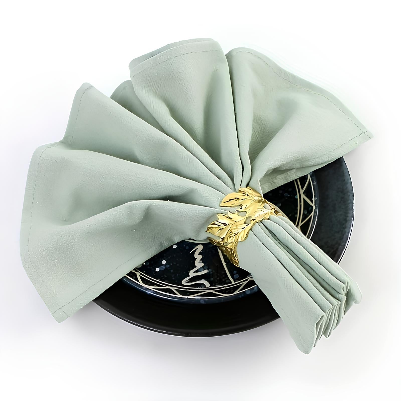 Serviette de table unie en polyester