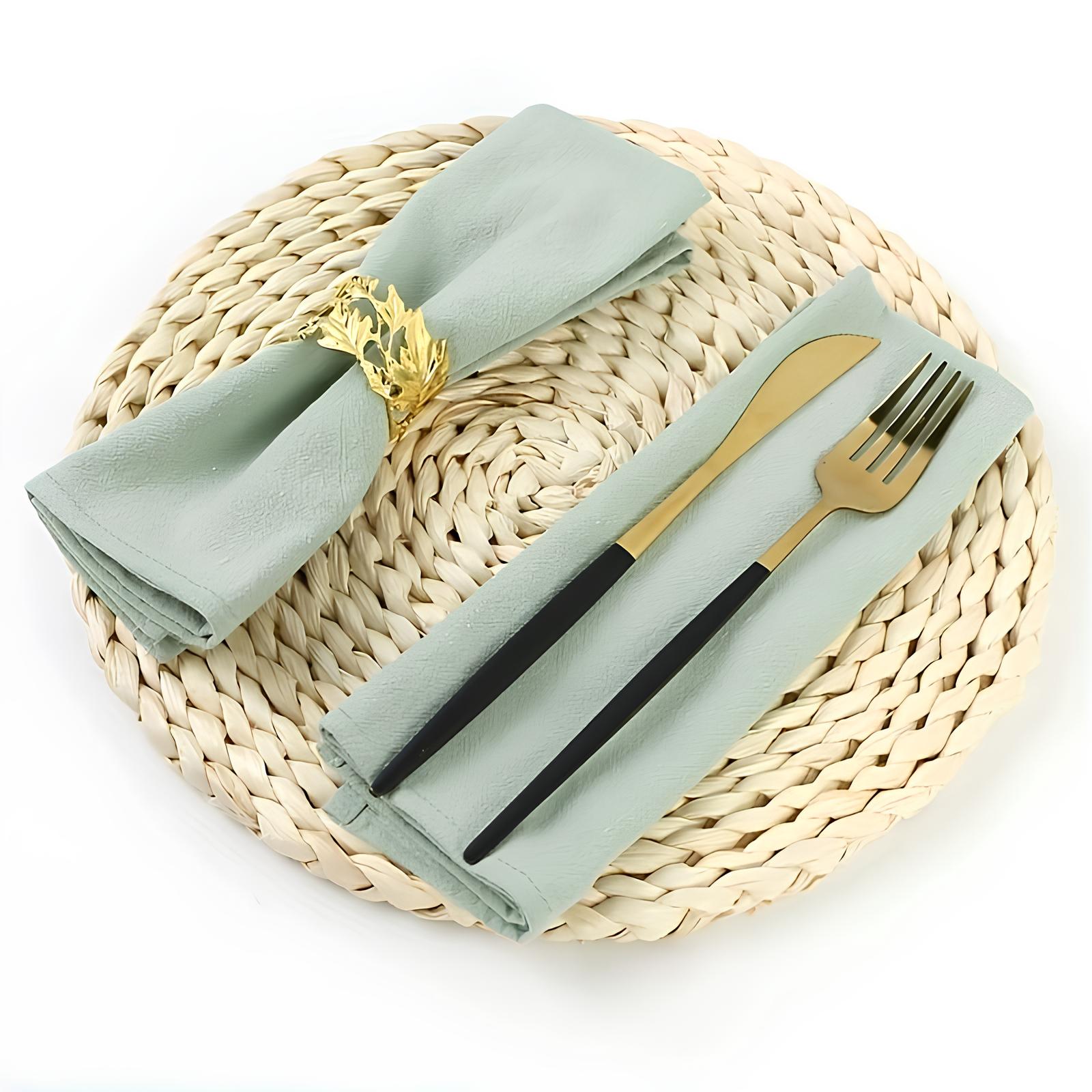 Serviette de table unie en polyester