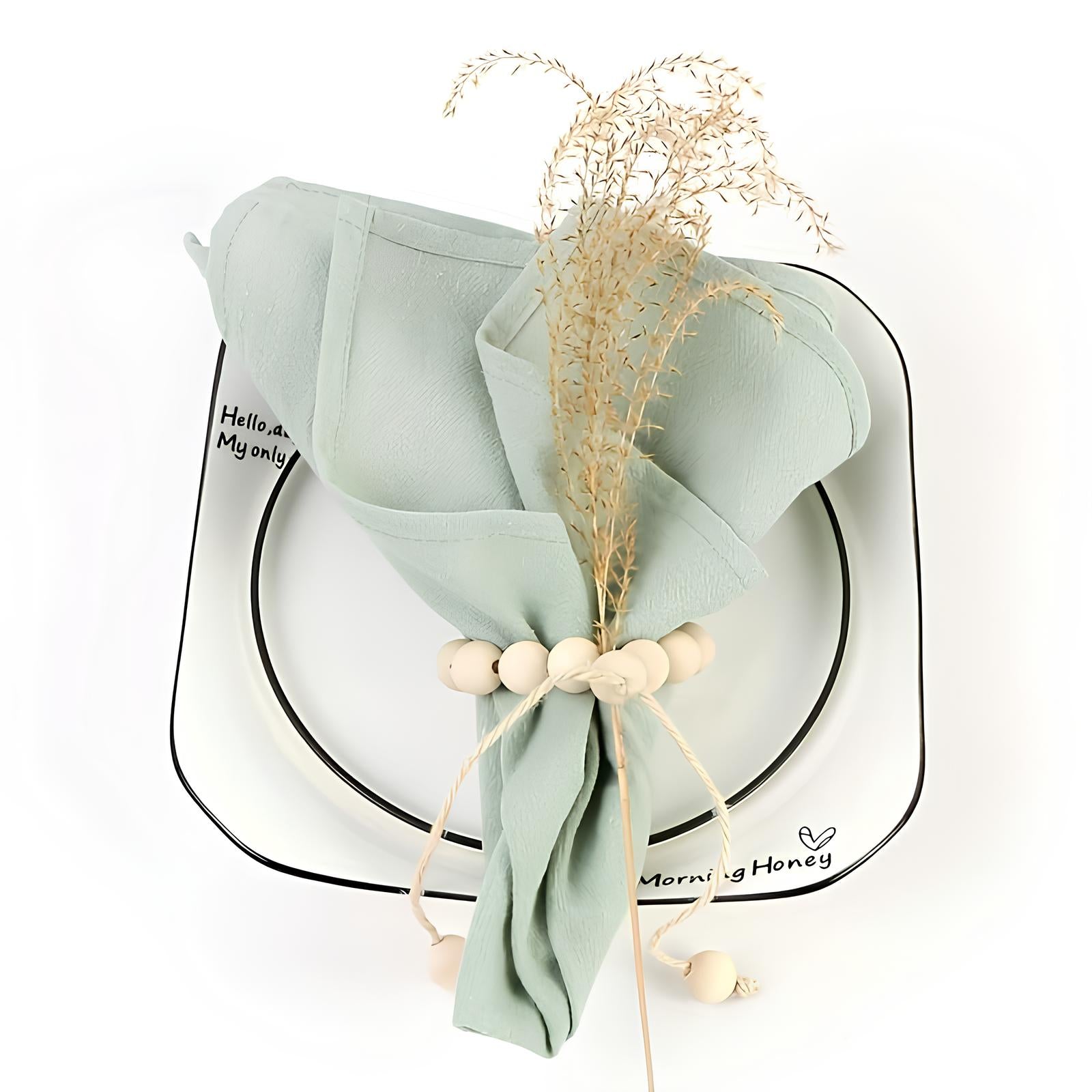 Serviette de table unie en polyester