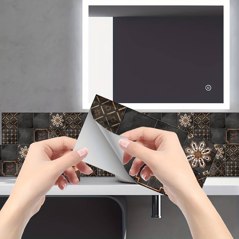 Black retro wall sticker 