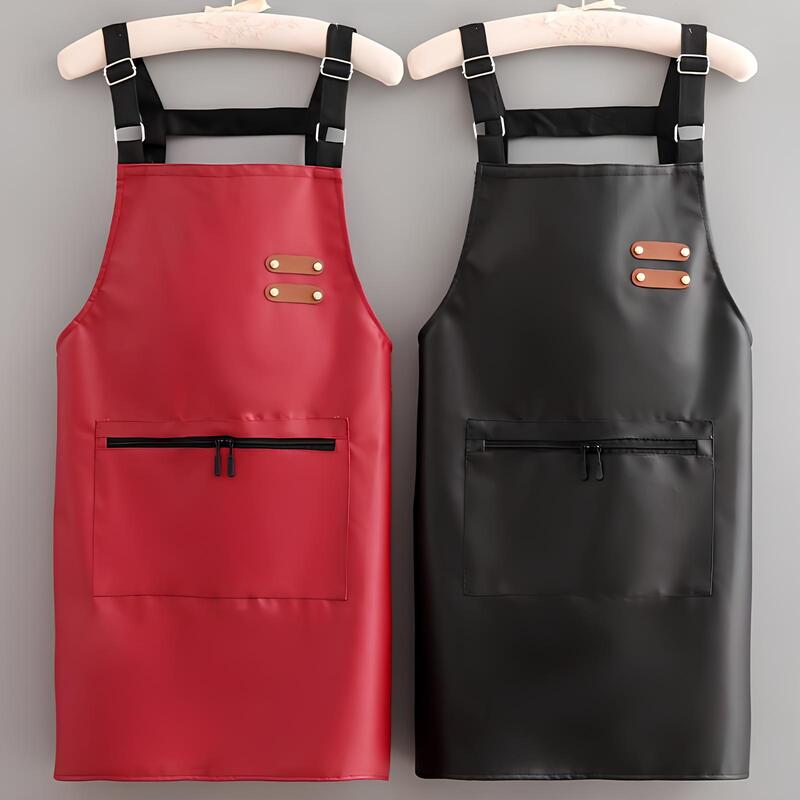 Tablier en simili cuir réglable