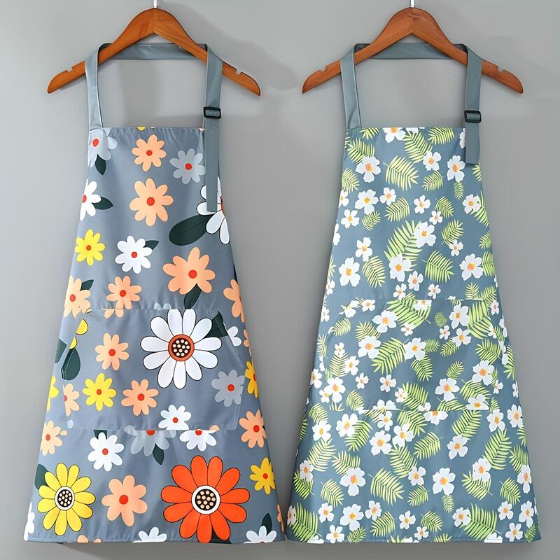Tablier de cuisine imperméable imprimé floral