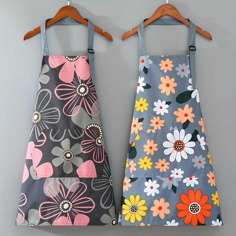 Tablier de cuisine imperméable imprimé floral