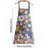 Tablier de cuisine imperméable imprimé floral