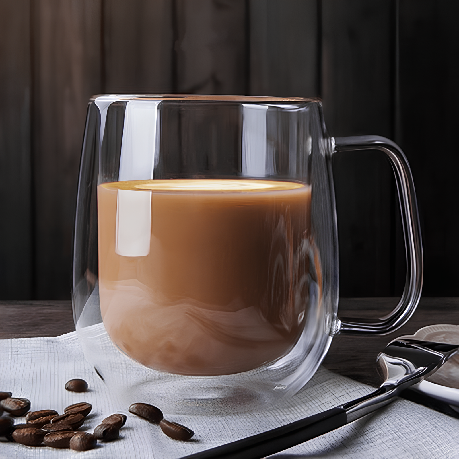 Tasse en Verre Borosilicaté Double Paroi - UstensilesCulinaires