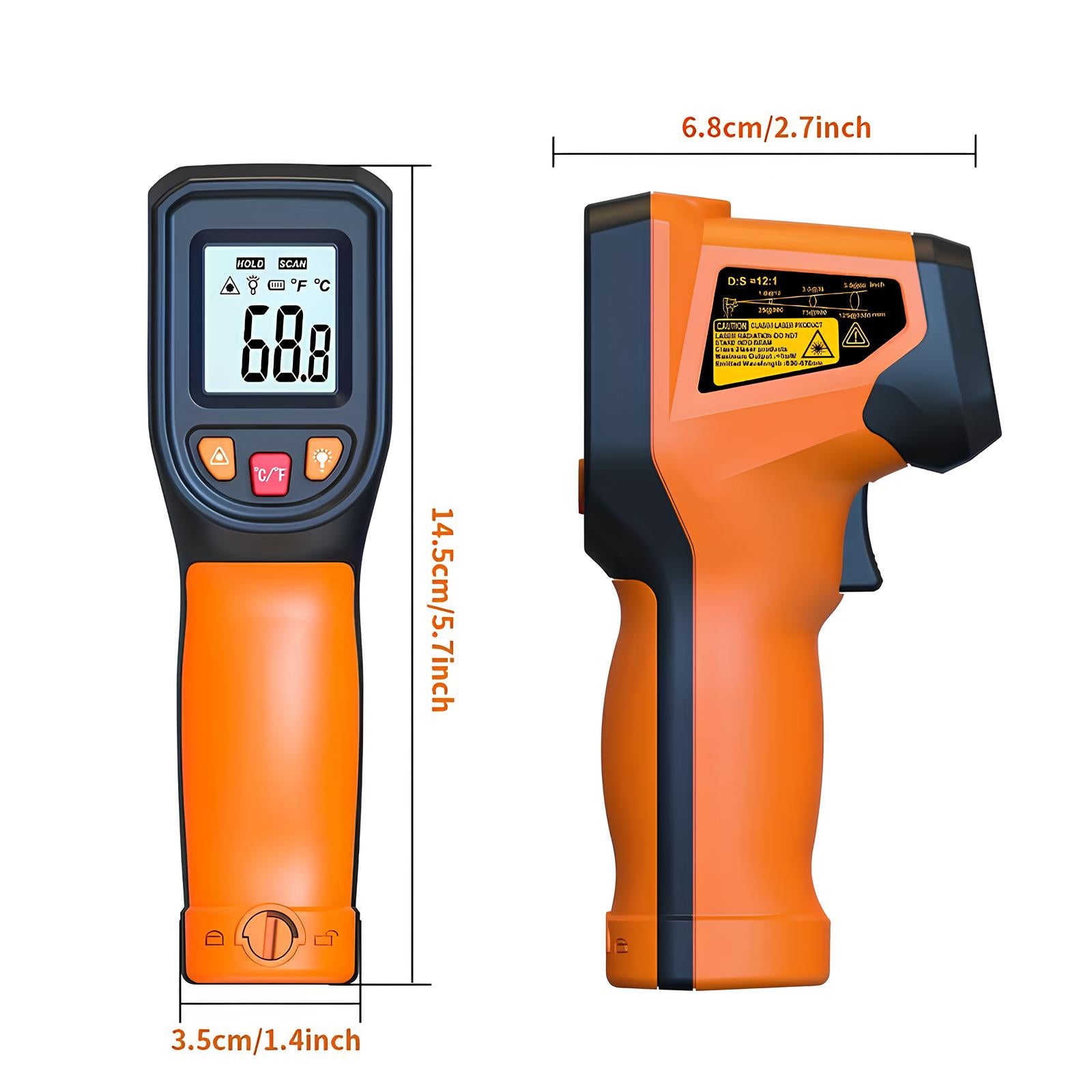 Thermomètre infrarouge portable - UstensilesCulinaires