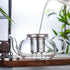 Théière infuseur ronde en verre borosilicate - UstensilesCulinaires