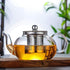 Théière infuseur ronde en verre borosilicate - UstensilesCulinaires