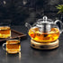 Théière infuseur ronde en verre borosilicate - UstensilesCulinaires