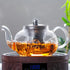 Théière infuseur ronde en verre borosilicate - UstensilesCulinaires