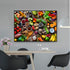 Tableau sur Toile - Assortiments de Fruits et Légumes - UstensilesCulinaires