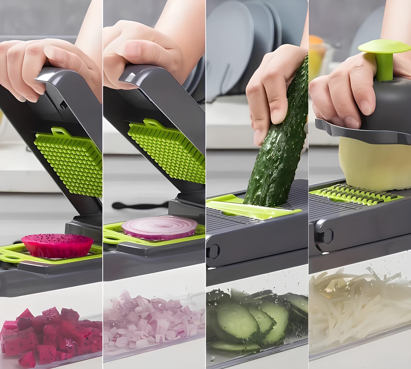 Mandoline de cuisine multifonction 16 en 1 - UstensilesCulinaires