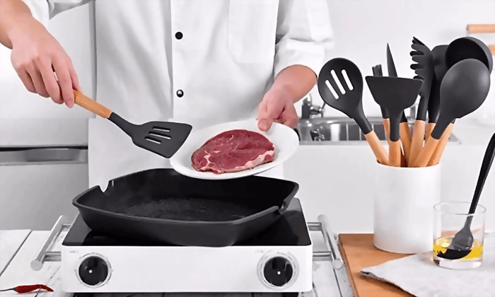 Set ustensiles de cuisine silicone 11 pièces - UstensilesCulinaires