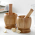 Mortier et pilon en bambou - UstensilesCulinaires