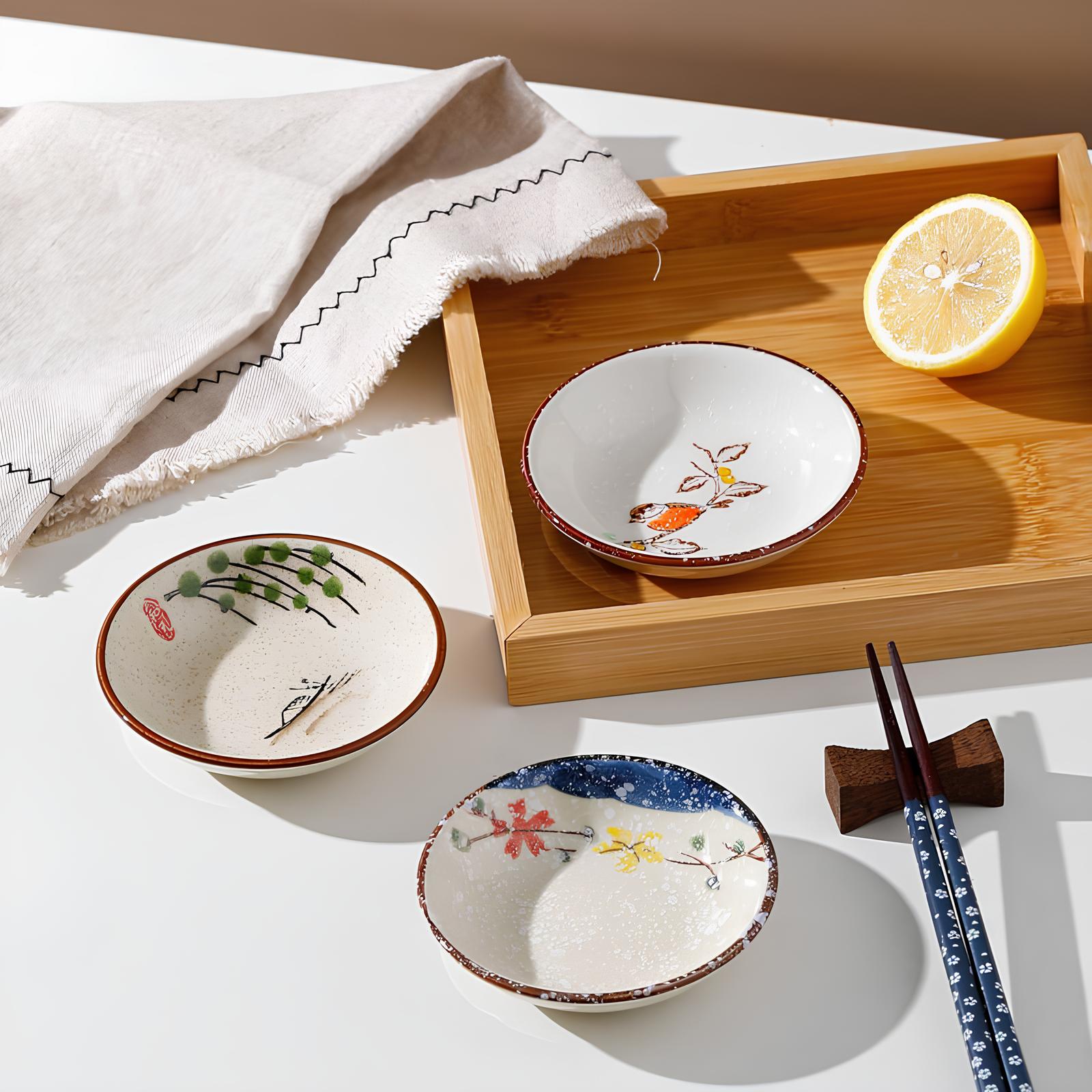 Ensemble de bols à sauce en céramique japonaise - 6pcs - UstensilesCulinaires