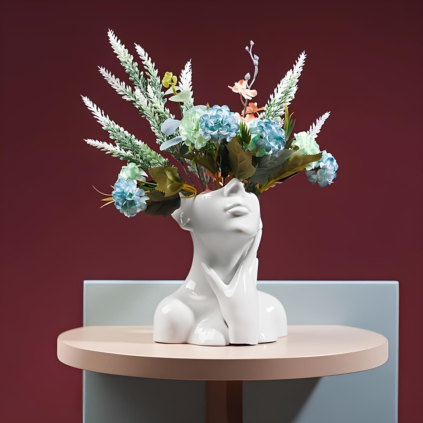 Vase buste en résine : Originalité et élégance - UstensilesCulinaires