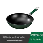 Wok en Fonte Vert - UstensilesCulinaires