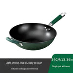 Wok en Fonte Vert - UstensilesCulinaires