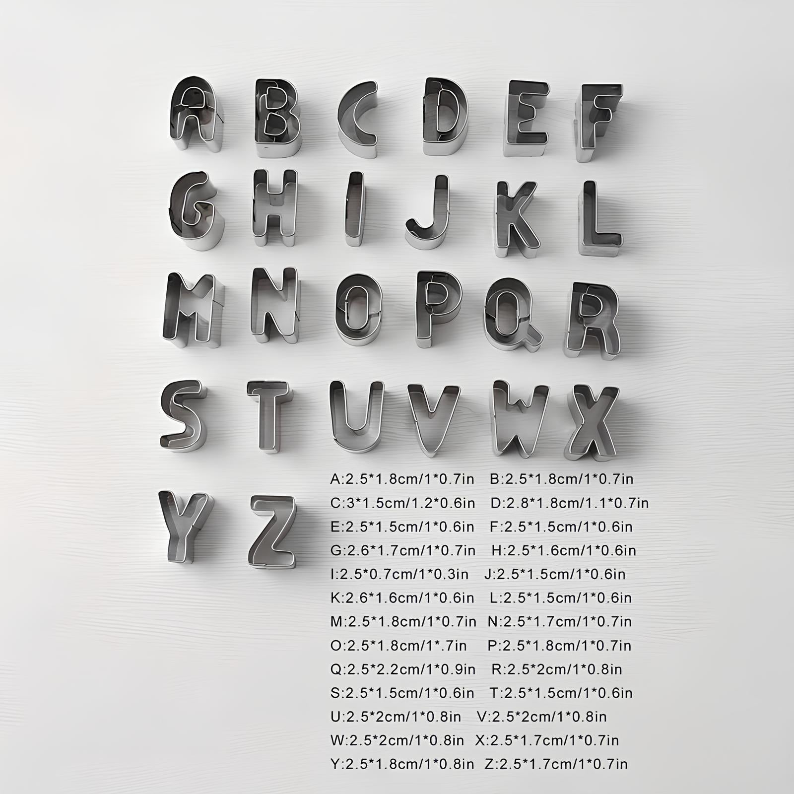 Emporte-pièces - L'alphabet - UstensilesCulinaires