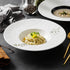 Assiette creuse blanche et noir  | Ustensiles Culinaires 