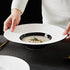 Assiette creuse blanche et noir  | Ustensiles Culinaires 