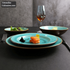 Assiettes creuses pâtes | La turquoise  | Ustensiles Culinaires 