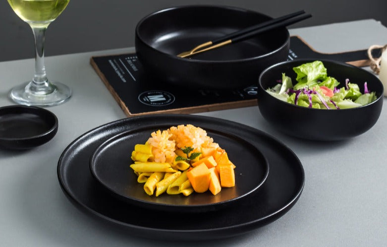 Assiettes creuses Ikea | Assiette creuse noire  | Ustensiles Culinaires 