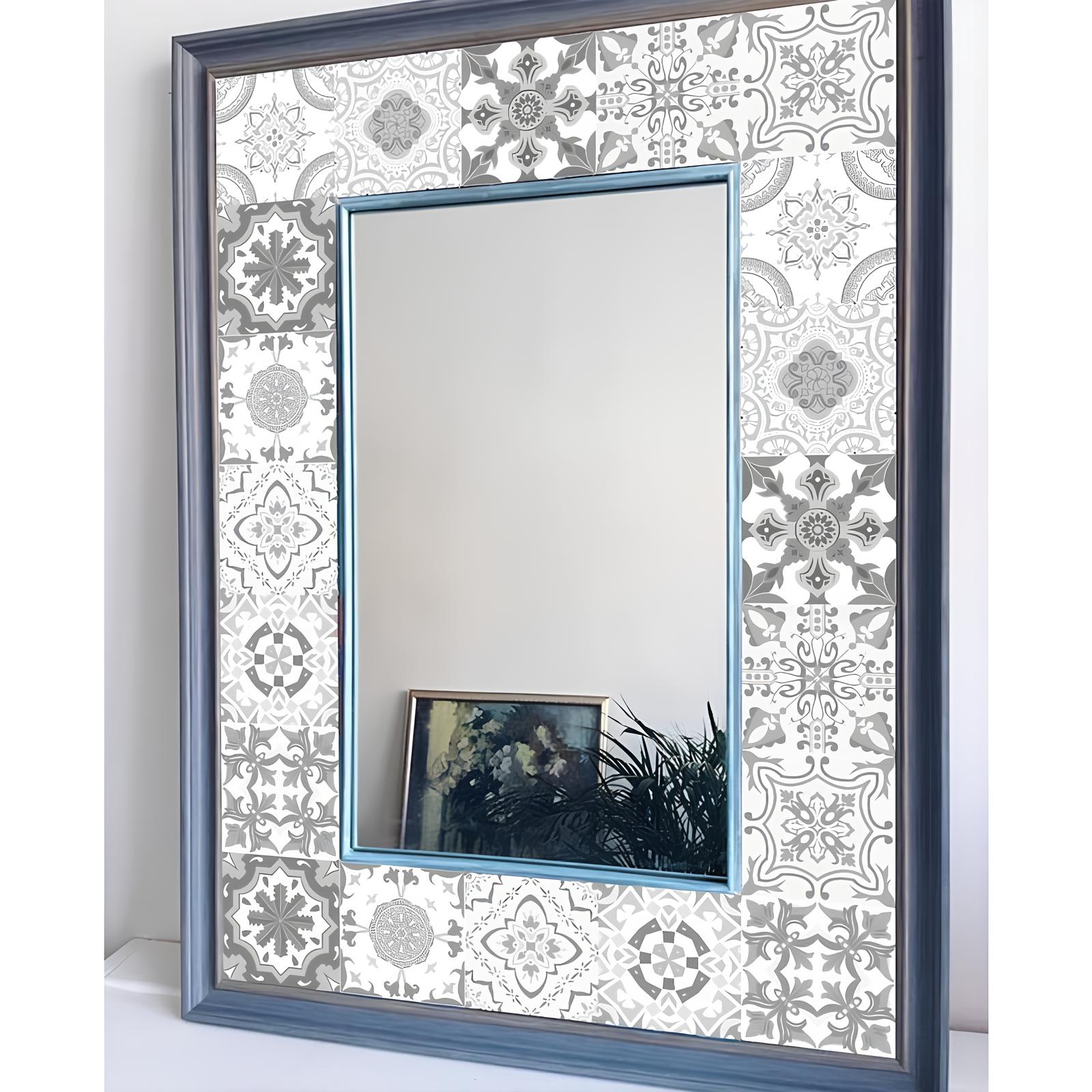 Autocollant mural imitation faïence Patchwork - UstensilesCulinaires