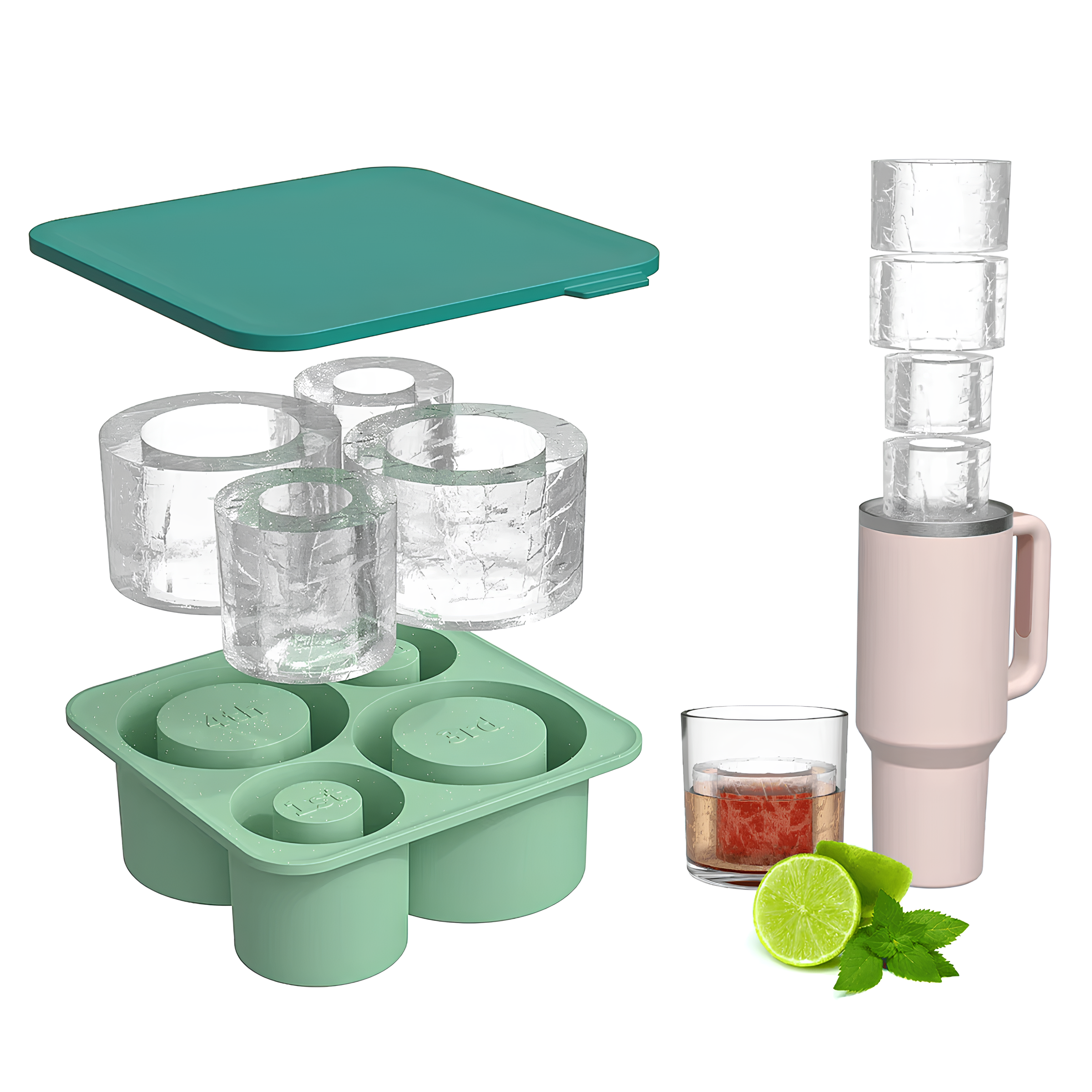 Bac à glaçons en silicone - Formes originales