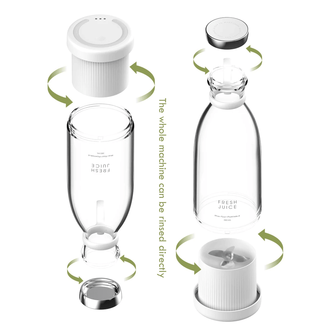 Mixeur Portable pour Milkshakes et Smoothies - UstensilesCulinaires