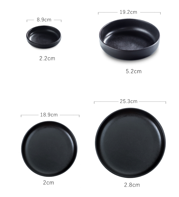 Assiettes creuses Ikea | Assiette creuse noire  | Ustensiles Culinaires 