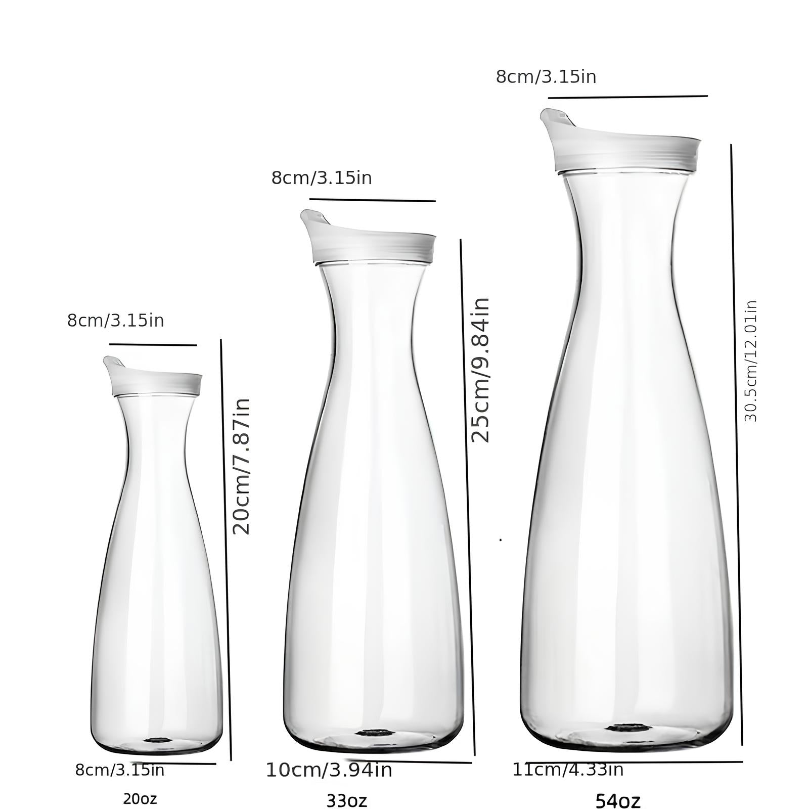 Carafe d'eau incassable en acrylique - UstensilesCulinaires