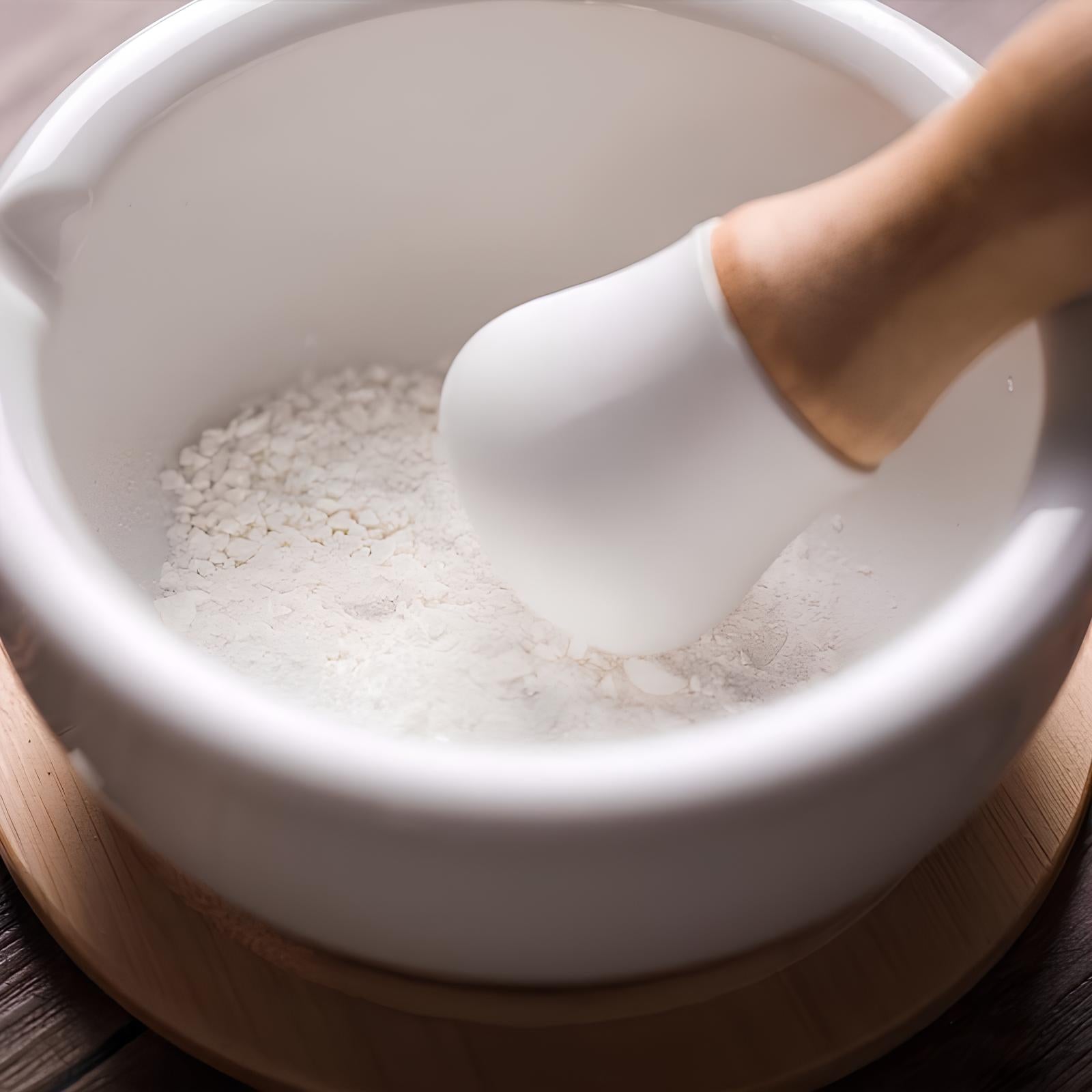 Mortier et pilon de cuisine en porcelaine - UstensilesCulinaires