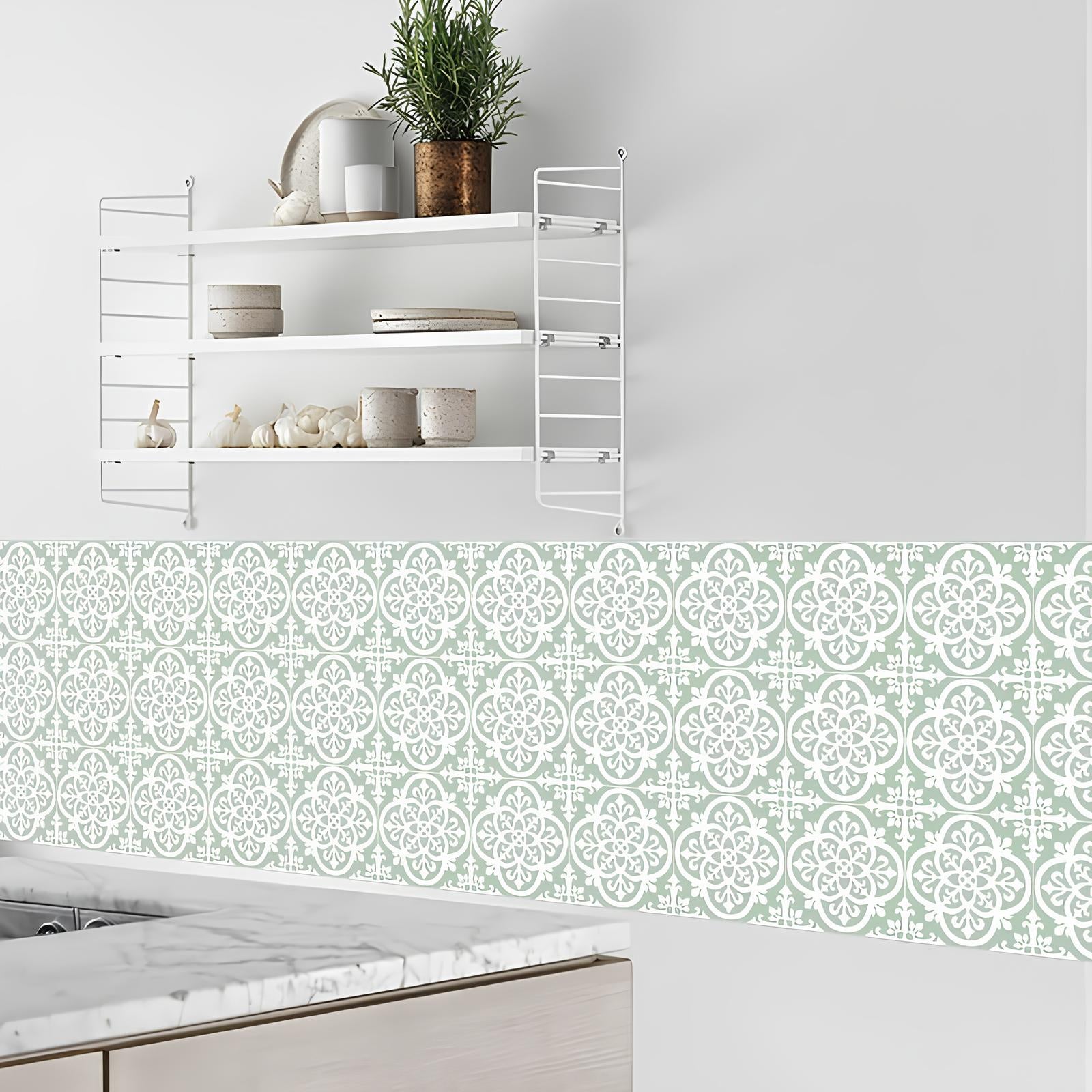 Carreaux adhésifs motif Bohème - UstensilesCulinaires