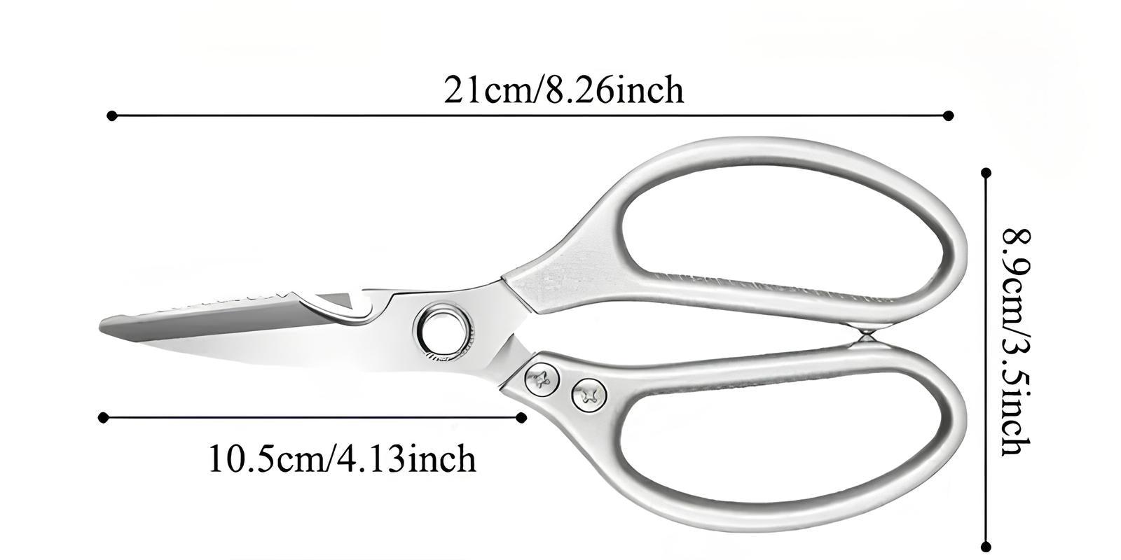 Ciseaux de cuisine professionnels de 21 cm - UstensilesCulinaires