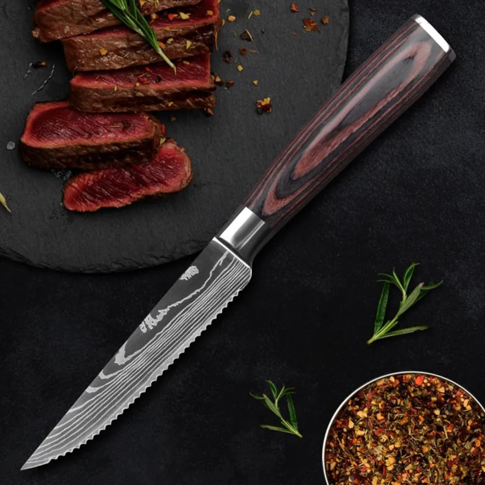 Couteau à steak d'exception en acier inoxydable - UstensilesCulinaires