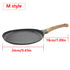 Crêpière Antiadhésive Grise avec Manche en Bois - UstensilesCulinaires