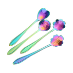 Cuillère à café en acier inoxydable en forme de Fleur - UstensilesCulinaires