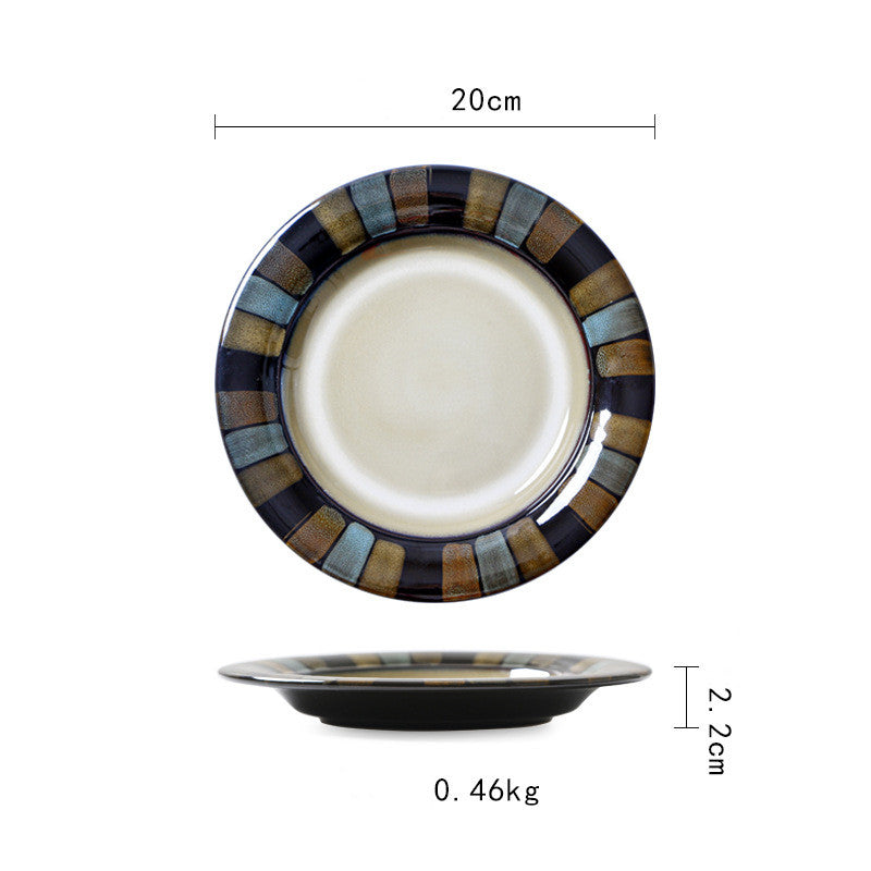 Assiette Creuse Porcelaine | La mosaique | Ustensiles Culinaires