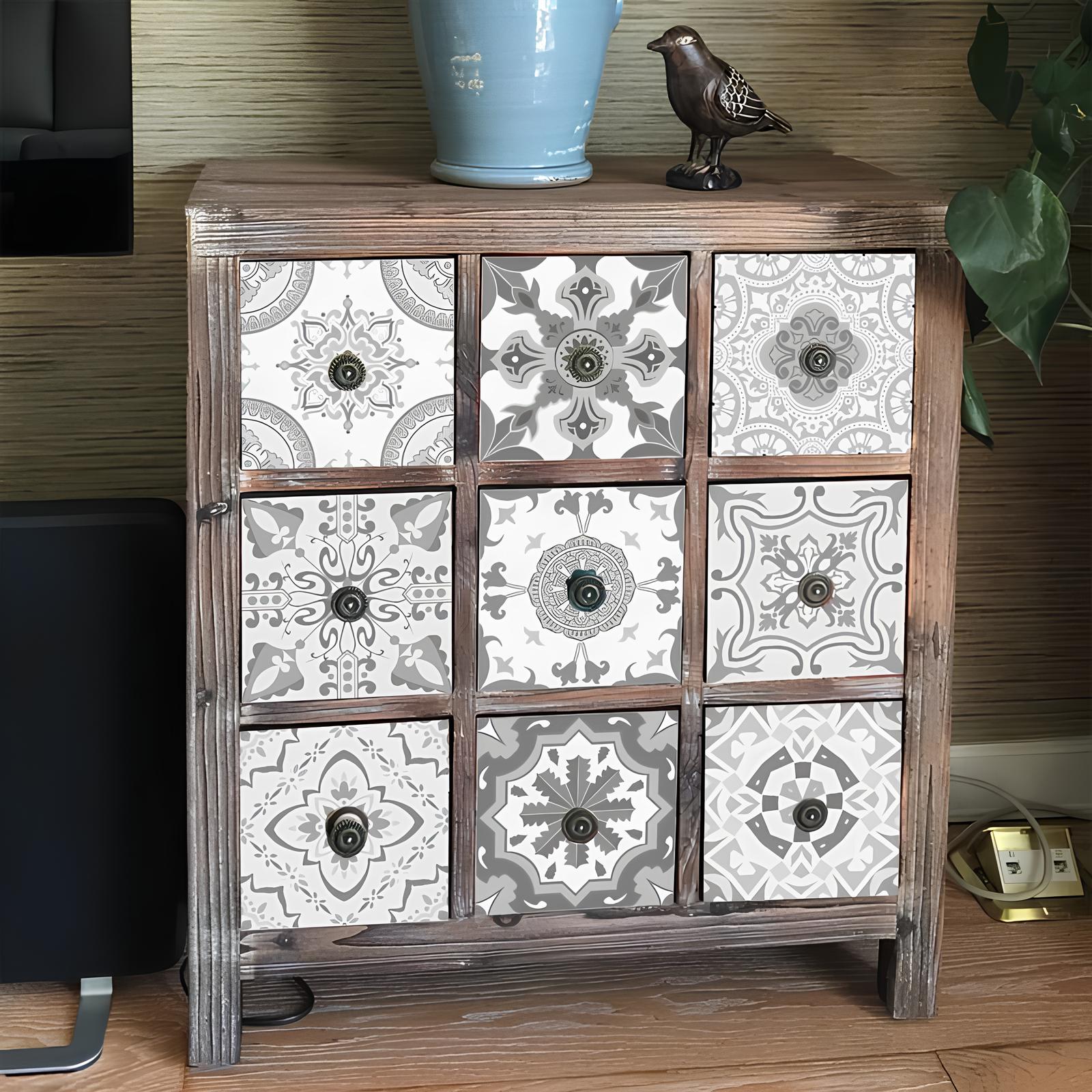 Autocollant mural imitation faïence Patchwork - UstensilesCulinaires