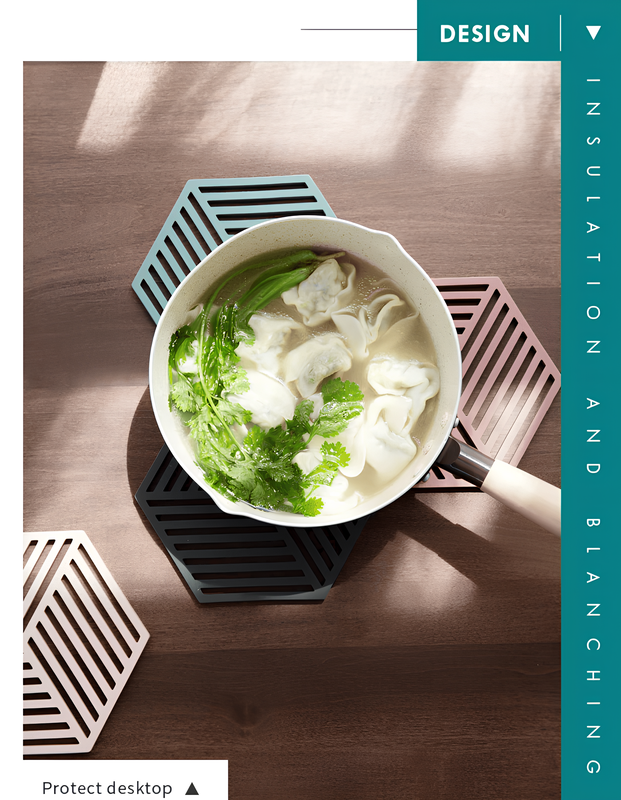 Hexagonal Silicone Trivet