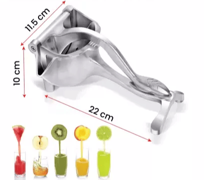 Presse fruits manuel en acier inoxydable - UstensilesCulinaires