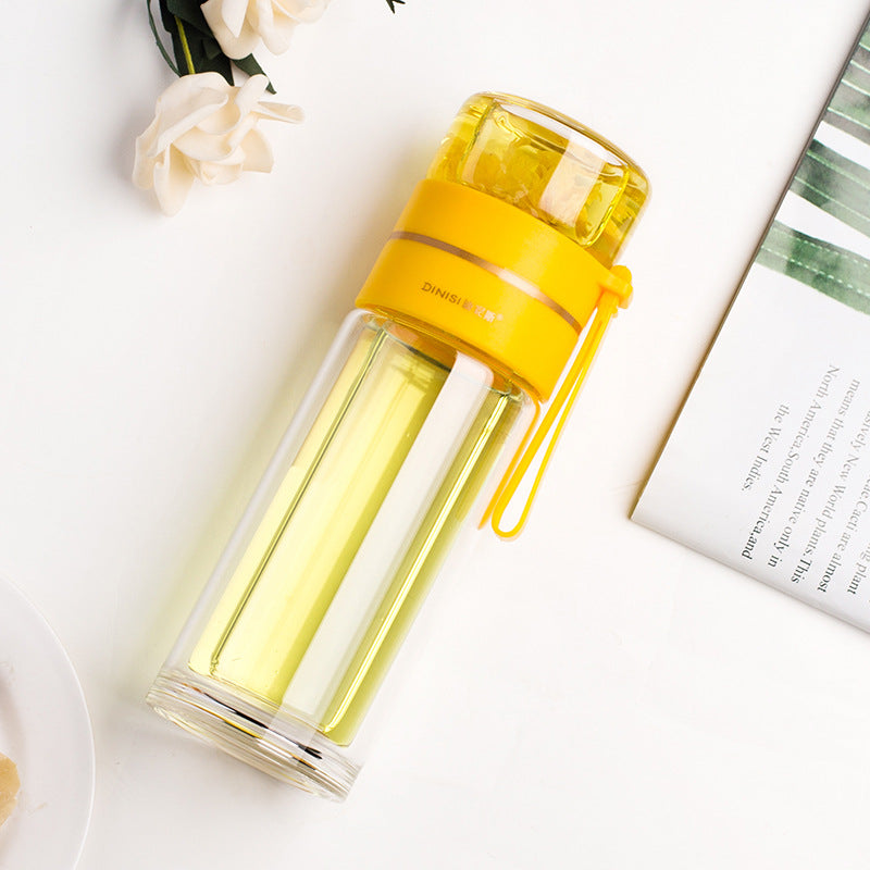 Bouteille infuseur de thé en verre cristallin - UstensilesCulinaires